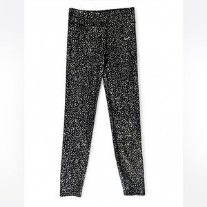 Nike Kids Black and Gold Speckled Leggings